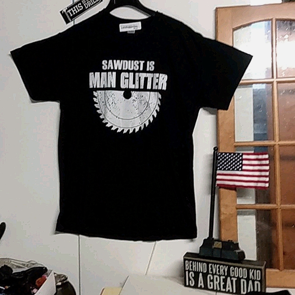 Men's Manly Tee Shirt Carpentry Related